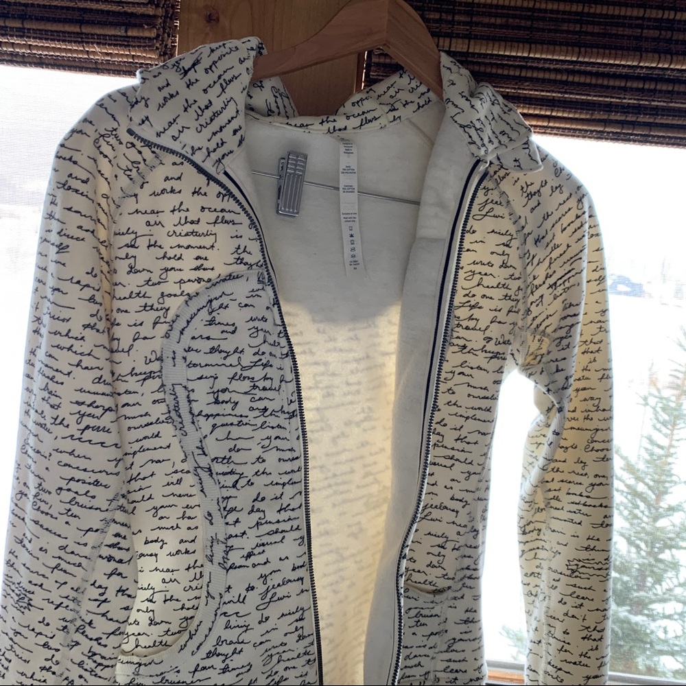 Lulu zipper long sleeve hoodie
